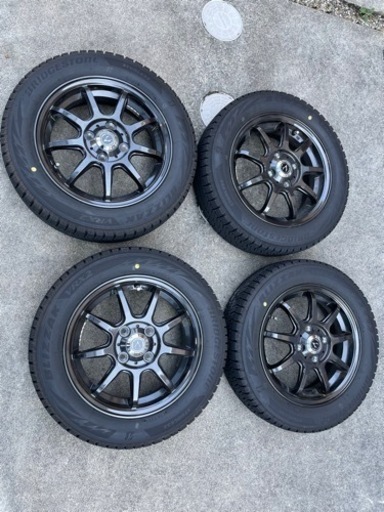 ホンダNBOX スタッドレスタイヤホイール4本セット 155/65R14 ブリヂストン ブリザック VRX2 2022年21週製造