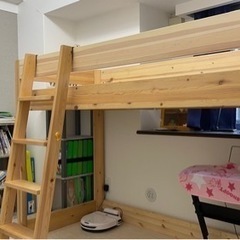 ロフトベッド 無印良品 パイン材