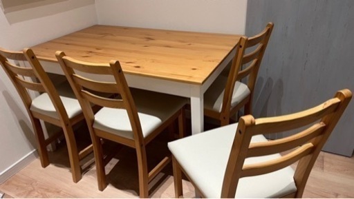 金額交渉可（ほぼ未使用）ダイニングセット　IKEA