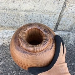 天然木 花瓶 壺の画像