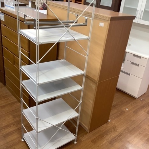 無印良品 6段スチールユニットシェルフ【トレファク 川越店】