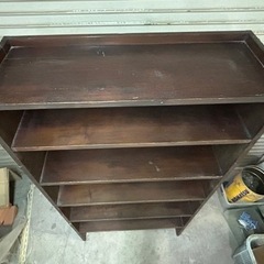 約180cm！ 楔打ち 本棚 書棚 飾り棚 シェルフ 古民家 古家具