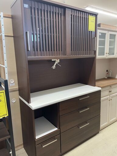 【ジモティ来店特価！！】和レンジボード　ニトリ　ダークブラウン　J-1107