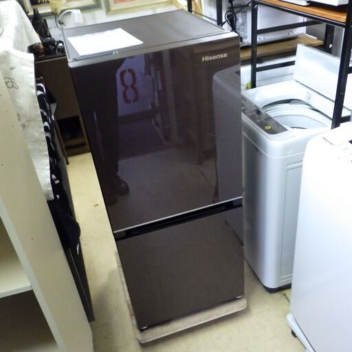 2020年製 ハイセンス 2ドア 冷蔵庫 配達設置対応/1カ月保証 ブラウン HR-G13B-BR 右開きタイプ 134L 冷凍室 46L Hisense