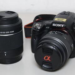 【ジャンク品】SONY/α33/SLT-A33/ダブルズームレンズキット/デジタル一眼 ⑤