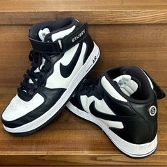 Stussy × Nike Air Force 1 Mid 黒 ...
