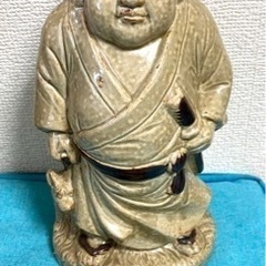 西郷隆盛のお酒入れ　猪口付き　オブジェ　陶器の画像