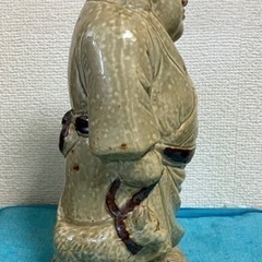 西郷隆盛のお酒入れ　猪口付き　オブジェ　陶器の画像