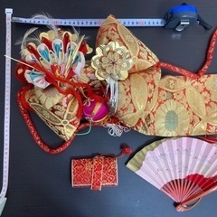 七五三　三歳　結び帯