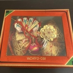 七五三　三歳　結び帯の画像