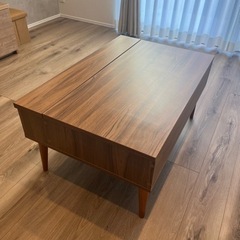 【12月中出品】☆美品☆テーブル（天板リフトアップテーブル）