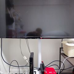 LG 43V型 液晶 テレビ 43UH6100　テレビスタンド キャスタ付き