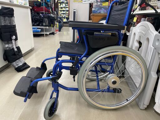 【ジモティ来店特価！！】SWANY　MINI　車椅子　ブルー　J-1115