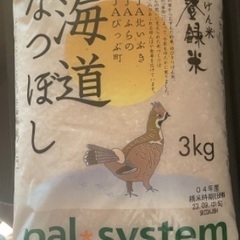 お米 ななつぼし3kg パルシステム