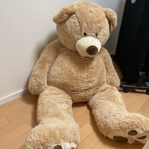 コストコで購入した大きいサイズクマのぬいぐるみ　使用感なし