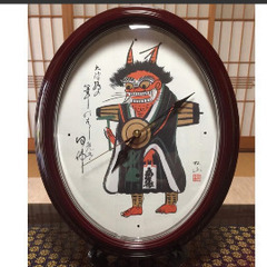 大津絵時計　電波時計
