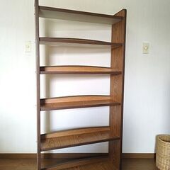 ★5/5(日)までの出品です◎★　【日本古物】　本棚　/　収納棚　/　ブックシェルフ　/　オープンシェルフの画像
