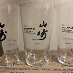 山崎うすづくりタンブラー　340ml×3個入り サントリー　山崎白州うすづくりタンブラーセット 340ml グラス　家飲み 宅飲み　新品未使用品の画像
