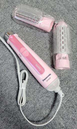 新品未使用 パナソニック ヘアドライヤー くるくるドライヤー ドライヤー ヘッド2種類 ionity イオニティ ピンク