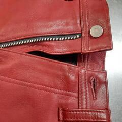 革パン　ワインレッド　ウエスト７６　Mの画像