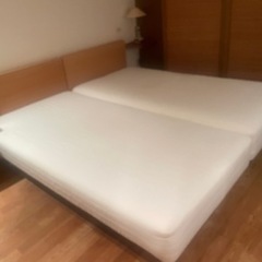 無印良品　セミダブルベッド2台　無料