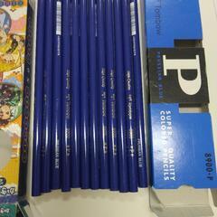 青えんぴつ、2B鉛筆と昭和レトロHB21本