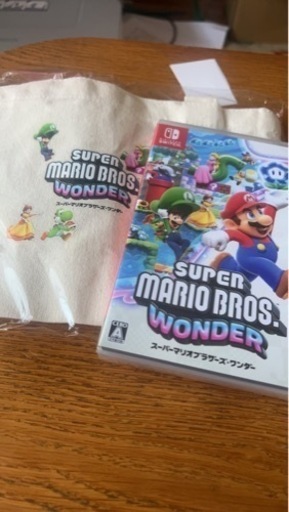 新品マリオブラザーズワンダーポーチ付き