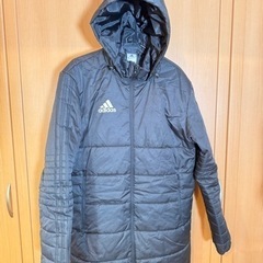 【決まりました】adidas ロングパデットジャケットLサイズ