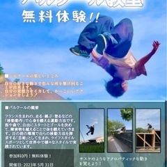 パルクール・アクロバットしませんか？の画像