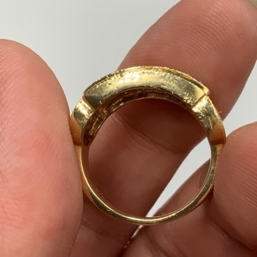 K18 18金　ダイヤモンドリング　8.4g 1.2ct 11号