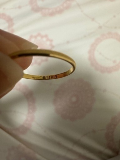 K18 華奢リング　14号