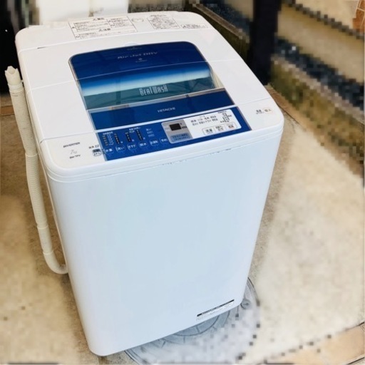 【本日19時以降引き取り限定‼️3,000円 日立 7.0kg洗濯機 BW-7PV 2012年式 動作品/J111-39