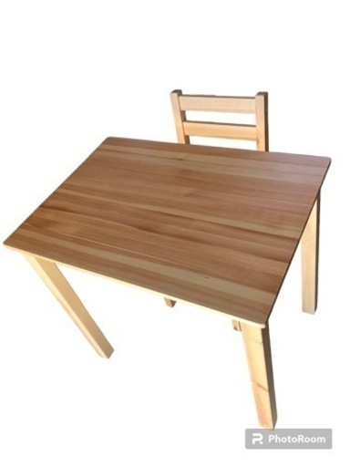 木製 机と椅子 テーブル 木 美品