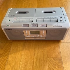 2014年製　SONYダブルカセットCDプレイヤー