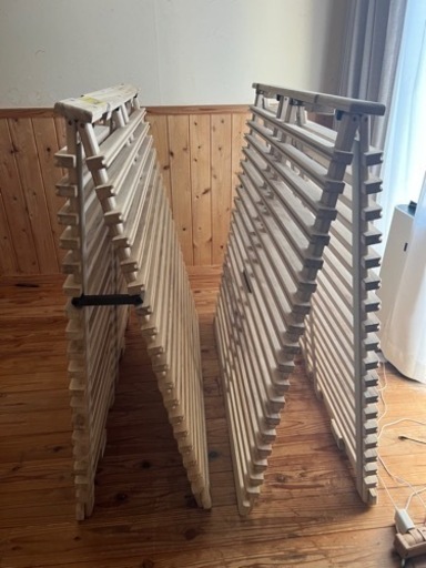 【最終値下げ】 すのこベッド　シングルサイズ２つ　みやび格子