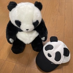 🐼めいぐるみ､キャップセット