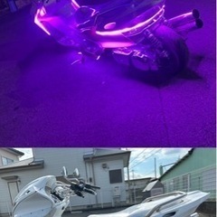 マジェスティ c 250  SG03J 白 ピンク　スピーカー　LED