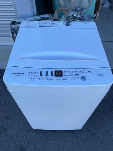 引取歓迎愛知　ハイセンス 4.5kg洗濯機　HW-E4503  2021年製
