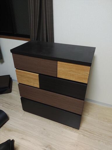 ニトリ ローチェスト(カレナ 80LC) (ゴンちゃん) 広島の家具の中古