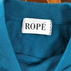 O2311-028 ROPE ニット ドルマンスリーブ  ショート丈 サイズ38 毛玉あり 現状渡しの画像