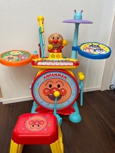 【値下げ中】アンパンマン　ドラム　ピアノセット　アイスクリーム屋さん　セット売り
