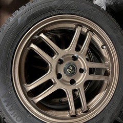 225/50R17 ブロンズアルミホイール　スタッドレスタイヤ４...