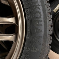 225/50R17 ブロンズアルミホイール　スタッドレスタイヤ４本セットの画像
