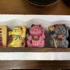 開運七福猫　招き猫セットの画像