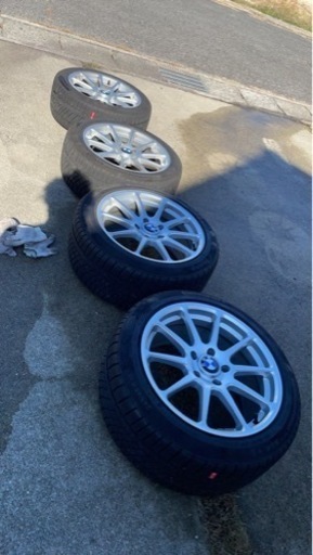 美品BMW 5シリーズF10 F11に履いていたホイール/スタッドレス 