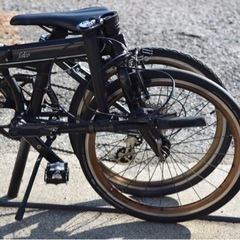 【整備済】ダホン クロモリ折り畳み自転車 スピードファルコの画像