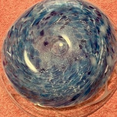 🔻ガラス大皿　アンテーク　飾り食器