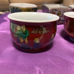 🔻九谷焼 組盃 時代画風/青郊窯　和食器 酒器 セットの画像