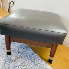 オットマン　ニトリ　ダークグレーの画像