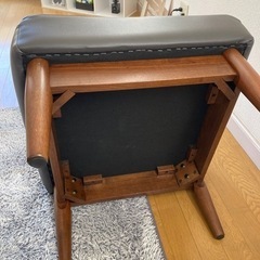 オットマン　ニトリ　ダークグレーの画像